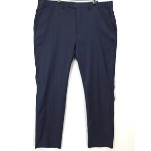 Lauren‎ Ralph Lauren Dress Pants Mens 40x32 Wool Blend Navy Blue Classic Preppy